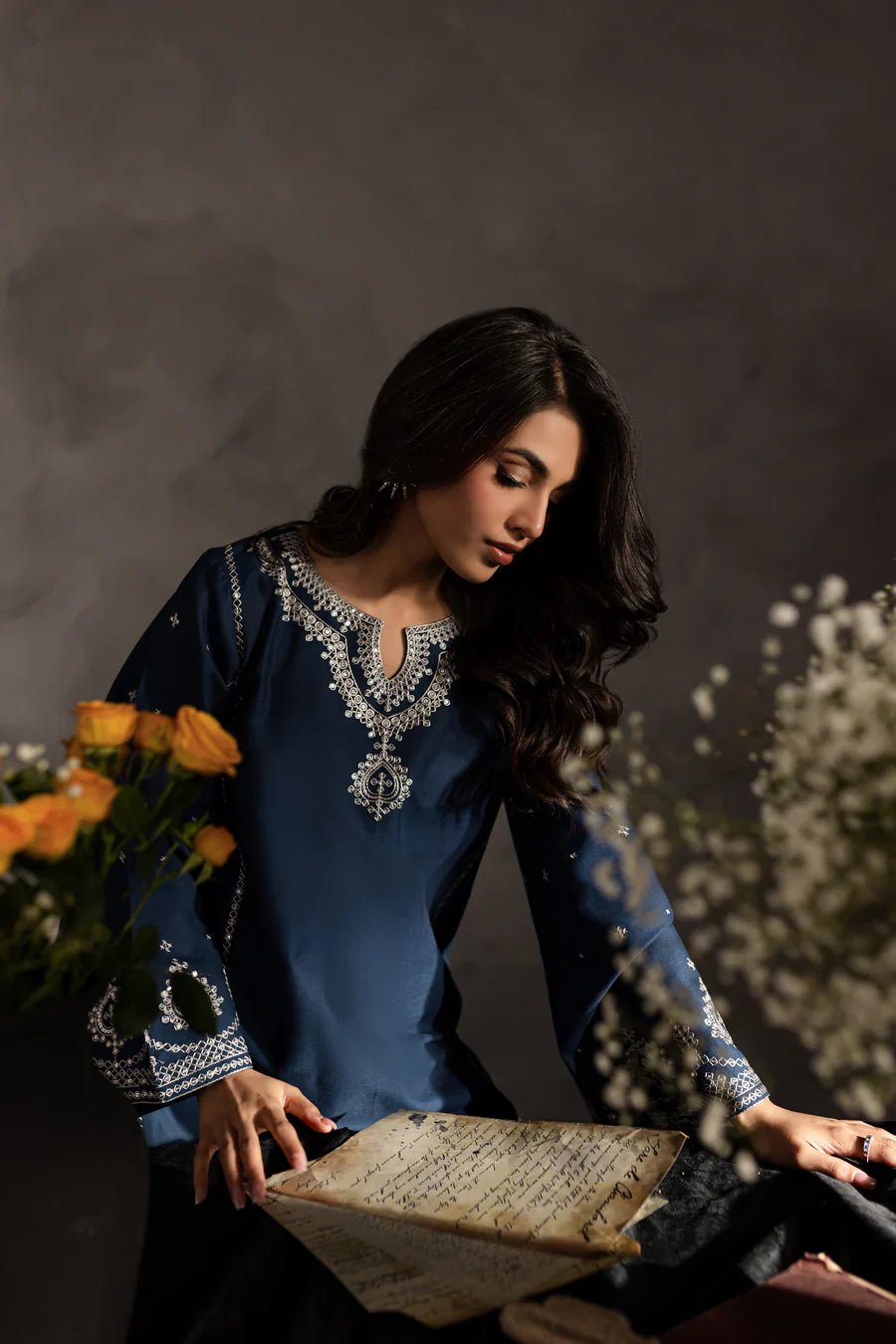 Midora - 2 PC Embroidered Dress