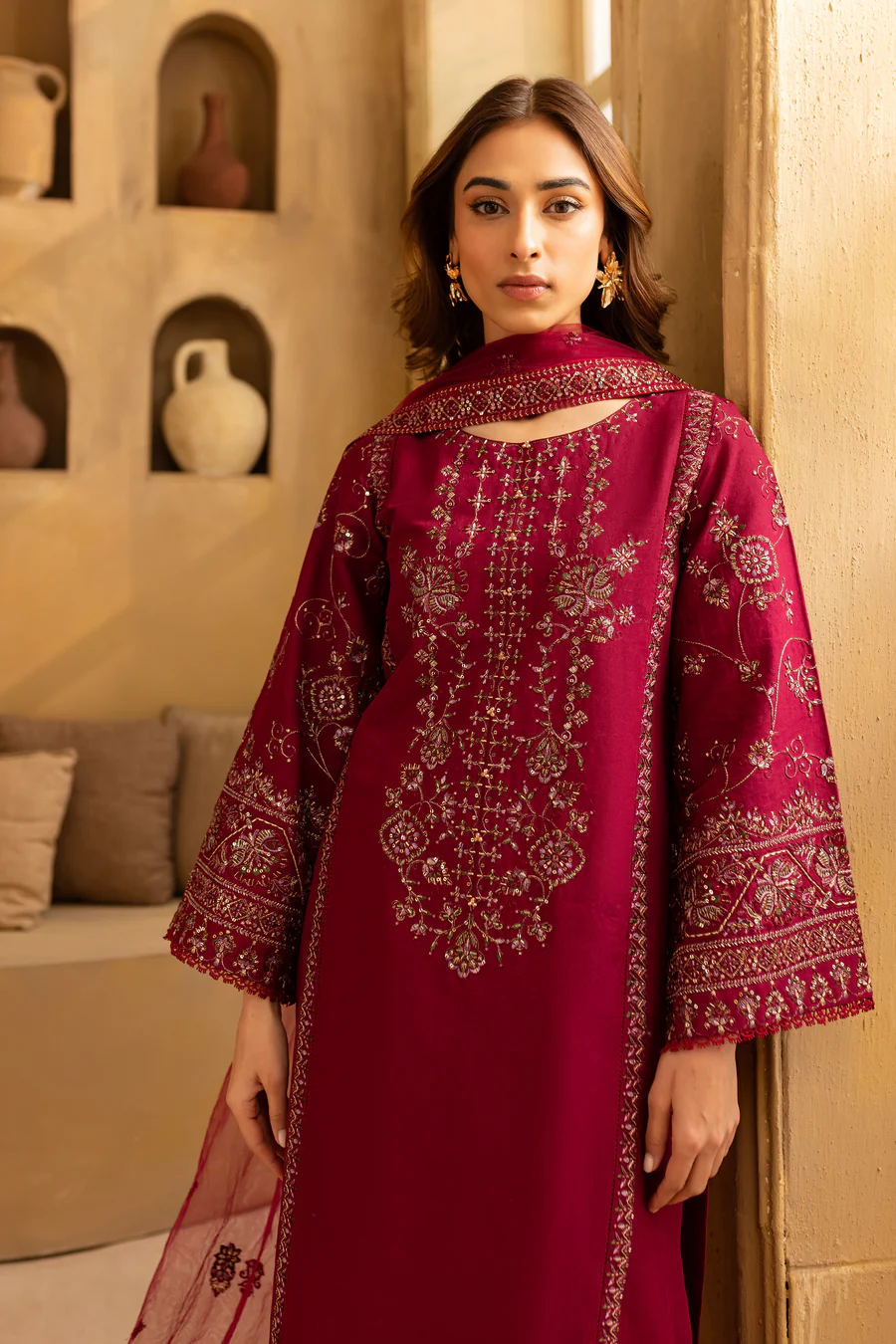 Sole 3Pc – Embroidered Dress