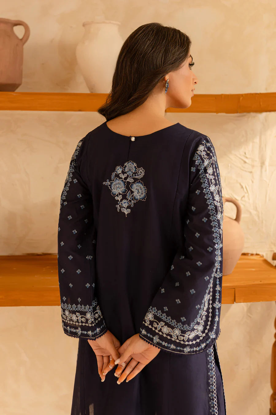 Raafta - 2 PC Embroidered Dress