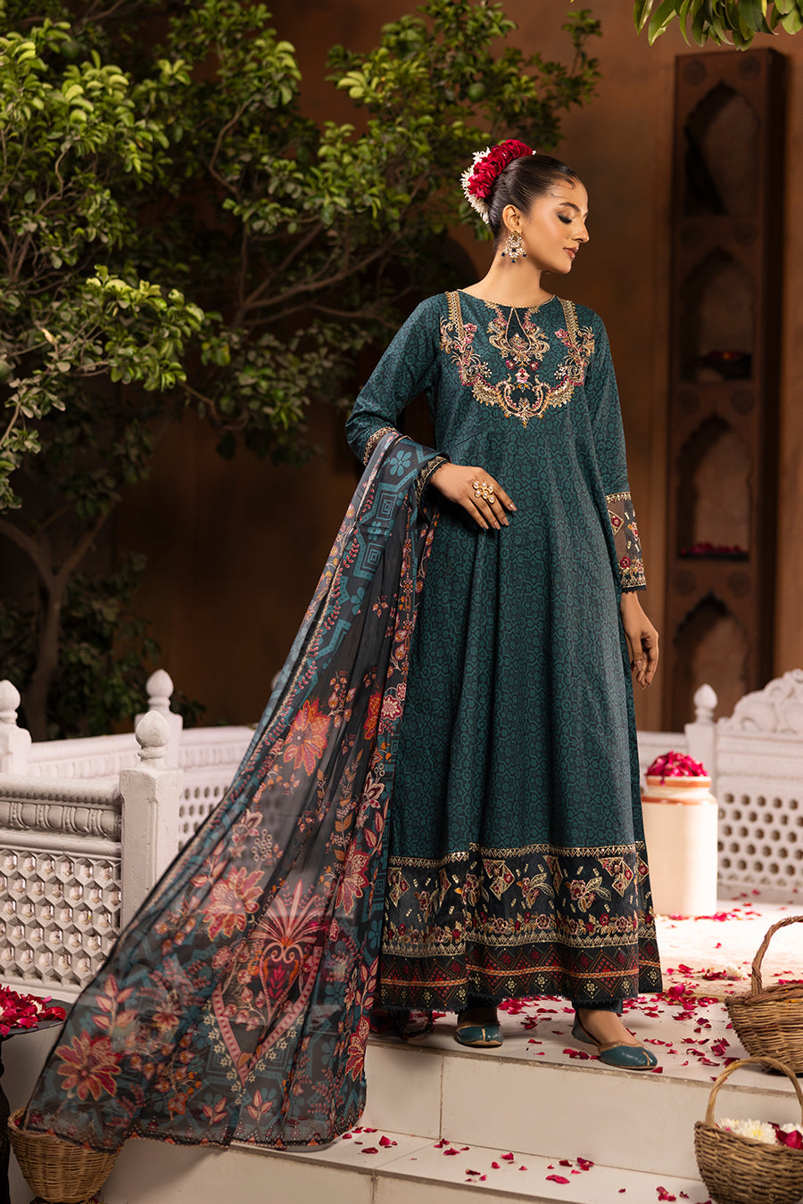 Geet - Cotton Cambric Frock (3PC)